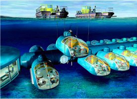 Есть и подводные отели. Вот, "Посейдон"на Фиджи, например...