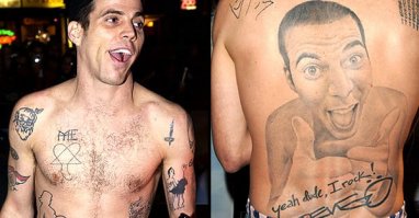 Один парень из Jackass....