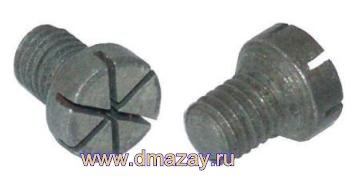 А это изобретение наших тульских оружейников. Задолбался откручивать... Обычная плоскао ответртка не лезит, если сточить - гнется. Сточил советскую, кое-как отвернул.