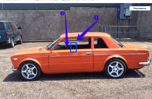 так и есть, у него пол двигателя в салоне!  1-Руль 2-где заканчивается торпеда