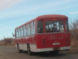 Такой автобус также ходит в городе Краснокаменск Забайкальского края - 75 регион. 

Вот почитать про него
