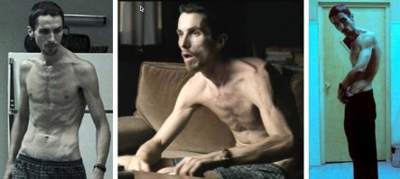 А Кристиан Бэйл в машинисте ?