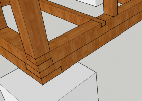 Мне не нравится внешний вид, который приобретёт строение, обитое ОСП.
Что касается нижней обвязки, то вот что скоро буду показывать гуру на ФХ