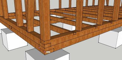 В запиле лага, да. Почему не айс? Там запил на 28мм, при 100мм высоты самой лаги, на треть. Мне не хочется с распорными брусами страдать.
Но не в этом даже дело, меня больше всего смутила ваша реакция на угловой вертикальный брус. Что с ним не так?