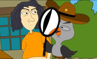 Бетонный дом в виде совы в Южной Корее