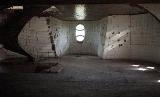 Бетонный дом в виде совы в Южной Корее