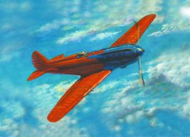 А вот самолётик 35года. Это Поликарповский И17. Судя по схожим обводам оба самолёта никогда нестали бы полноценными истребителями. Это прототипы для соревнований по скорости.