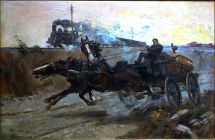 Подумать только ещё 100 лет назад самым мощным творением рук человеческих был паровоз  А в шахтах использовали лошадей