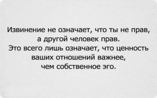 Извинеции в нашей жизни