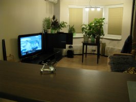 Доброго дня , Николай , а зачем фото , я могу проект отсканировать и закинуть ... хотя пара фоток есть на рабочем компе , вид на гостинную с эркером с кухни - от стола давно избавились через авито , переделка по мебели в гостинной ДО и ПОСЛЕ )))