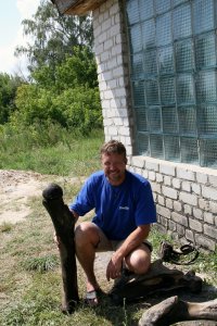 Шестистый мамонт.Примерно 44 000 тому назад. Кусок бивня кило на 15.
Юдиново.
Со дна р. Судость.