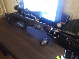 Товарищ, вы явно не в теме.. Вот мой "агрегат  для  стрельбы по банкам".. NORICA 88, 4,5мм,  24 джоуля, 300 м/с...Не требует никаких разрешений... 
Данные:

Единственный минус - однозарядная.. 
А вот для стрельбы очередями есть такая автоматическая "пукалка".. всего 3 джоуля и 120м/с, и обойма выстреливается за пару-тройку секунд..  Жаль что её как "дрозда" не модифицируют.. Забавно по банкам стрелять..