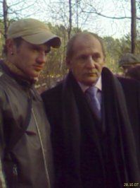 Большова, Вержбицкий, Ясулович и... Я. :) 

Съемки к/ф "Выйти замуж за генерала."