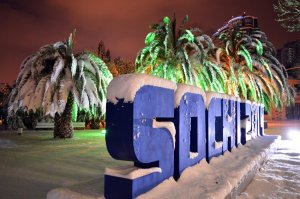 Заснеженный Сочи