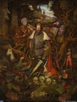 вот это нарисовано! а в посте - просто коллажи