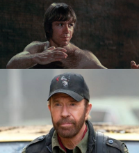 Чак усилием воли перенес шерсть с тела на лицо!!!