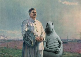 Мем "Ждун" добрался до картин великих художников
