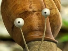  Улитка ползёт, упирается, на спине её домик качается