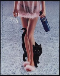 Винтажные коты съ дѣвицами