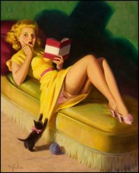  Винтажные коты съ дѣвицами