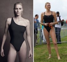 ... фига себе плечевой пояс  Занимался боксом 5 лет, до уровня КМС, тренер сказал, что можешь продолжать, но шансов по физиологии нет  Эта женщина может разорвать любого КМС а