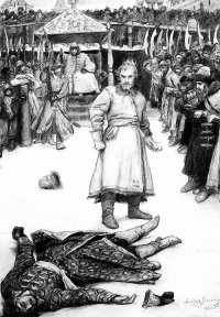 про купца Калашникова...описана дуэль значительно раньше чем в Европе.