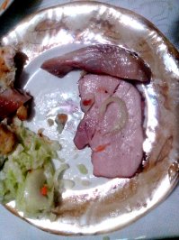 Я как-то гопника сварганил в тарелке)