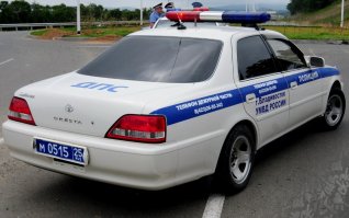 Обычные полицейские тачки Владивостока