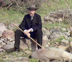 Автопортрет Сергея Михайловича Прокудина-Горского у реки Каролицхали.