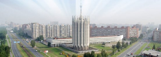 Вообще-то это не институт робототехники, это только испытательная башня (одна лаборатория), манипулятор для Бурана там испытывали, здание института на корабль похоже