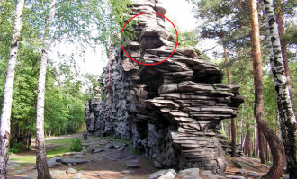 Мне это место лицо напоминает