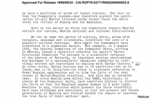 Недавно ЦРУ рассекретило свои архивы на 13 млн страниц, вот пара ссылей:
первая - документ описывает попытку советских коммунистов переписать историю Тартарии

вторая - документ описывает резеденцию Золотых Тартар ((длина стен которой превышает 15 миль ) в городе Пекин. Кстати указано, что Золотые Тартары правили Китаем ...
