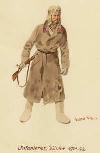 Да уж... видно, что особой любви к изображаемым персонажам автор не испытывает. Больше похоже на карикатуры... А в этой картинке прям запечатлен весь ужас фразы "РУССКИЕ ИДУТ!"