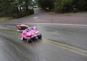 задние колеса этот поворот похоже не переживут