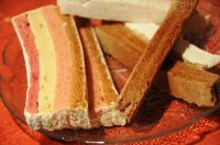 У нас есть похожее, правда мы свои рецепты испортили, например салат Оливье, хотя это спорно, ведь он сам был французом. Но другое, что по мне настоящее кощунство это пастила.
Вот пастила которую ели наши предки


И та, что придумали в СССР и решили назвать так же. Замечу, я не против нее, наоборот люблю, но это не пастила, а что-то другое.