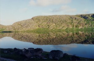 Отрадно видеть, что еще есть люди, пишущие посты не про сиськи, не про то, какие все козлы там и молодцы тут... Однако, Виталий, надо быть как-то внимательнее что-ли. Море на берегу которого Вы были называется Баренцево. Где находится Северное море, я предлагаю Вам поинтересоваться самостоятельно. Намекаю - оно совсем не там. Совсем.
Ягода которую Вы описываете, по всей видимости, шикша (иначе - водяника). Тем не менее, на фото у Вас, на переднем плане, черника. Хотя и на фоне веточек шикши. В углу брусника (красная).
На счет того, что там ехать 7 часов, это Вы погорячились. От Мурманска примерно 120 км. И дорога, хоть и грунтовка, но вполне нормальная. Вы наверное посчитали время от аэропорта, со всеми остановками, кафе и пр.
Я там давно был, задолго до съемок "Левиафана". Помнится озеро там красивое из которого ручей с водопадом вытекает. И еще старая береговая батарея рядом была.