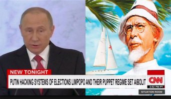 Даешь дэмократию в Лимпопо!
Путин давит на Айболита!  
Навальный созвал ... митинг (не санкционированный)