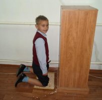 Лайт вариант постановки ребенка на горох.