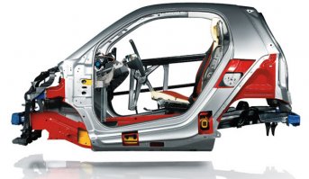 Фишка Смарта в несущей раме и капсуле из особо прочных сплавов, остальное - деформируемые элементы.