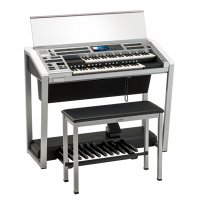 Круто! А играет она на синтезаторе YAMAHA Electone STAGEA 
- ELS-02 Standard стоимостью примерно 8000 долларов. Крутая штука.
