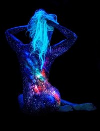 Флюоресцентные краски.