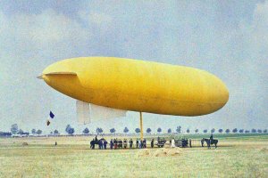 Дирижабль Zodiac III Betheny, фотограф Жимпель (Gimpel), 28 августа 1909