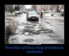 Автор, надергал фото из Польши, где полно автомобилей из германии и других стран евро союза. Я тоже так могу. А по факту, даже в Польше, где на дороги жалуются и русские водители, дороги лучше чем в России.

Я могу предположить, что в Германии возникли такие ямы, но уверен, их закрыли в течение недели. Что тут говорить, в Германии госты есть, по которым разница в уровнях полотна на стыках с люками не должна превышать 2см. Уверен, что там такие ямы не возможны в принципе.
И появляются такие ямы не от холода, а от перепадов температуры от минуса к плюсу и обратно. Вода попадает под асфальт, в тех местах где нет герметичности(обычно из-за нарушений технологии, не пролили гудроном, асфальт крупнозернистый, или положили на холодную, все эти нарушения технологии трудно представить в Германии), но в том и прикол, что в Германии дороги сделаны выпуклые, то есть с них вода стекает в дренажные канавы, не будет там таких ям даже после морозов и оттепелей.
