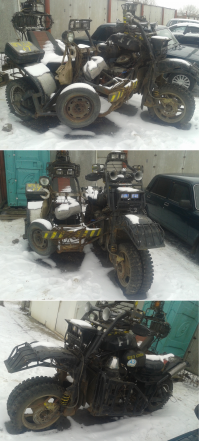 Вот такое чудо недавно видел. Как видно по фото, стоит уже давно. Говорят, ездил.