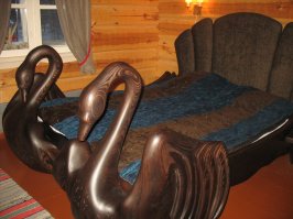 Саариселькя (Финляндия). Кровать Санта Клауса