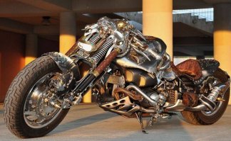 Брутальные мотоциклы в стиле стимпанк