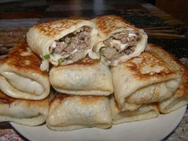 Блинчики-весчь)))))!!!!Особенно фаршированные мясом-обожаю, ом ном ном ном ном)))) Сегодня супругу уговорю испечь)))))