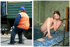 Справа - известная барышня