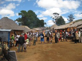 Танцы с покойниками на Мадагаскаре.

Да, такое присутствует ещё там. Я за 2.5 года пребывания, правда, видел всего один раз. Но даже одного раза достаточно, чтобы подтвердить, что такое ещё существует. Со сколькими людьми ни разговаривал по этому поводу - данный "обычай" остался у совсем необразованной и бедной части населения. Так что, через какое-то время исчезнет совсем, ну или останется совсем в глухих районах острова... И для них это останется нормой (фото деревни в 400 км от столицы).