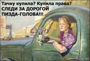 Я первая в очереди на звание автодебила